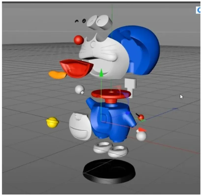 Doraemon, ensamblaje modular, no requiere AMS, no necesita ams, vista 2