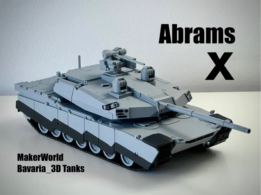 Abrams X US Tanque de batalla principal de 4ta generación escala 1/35, vista 1