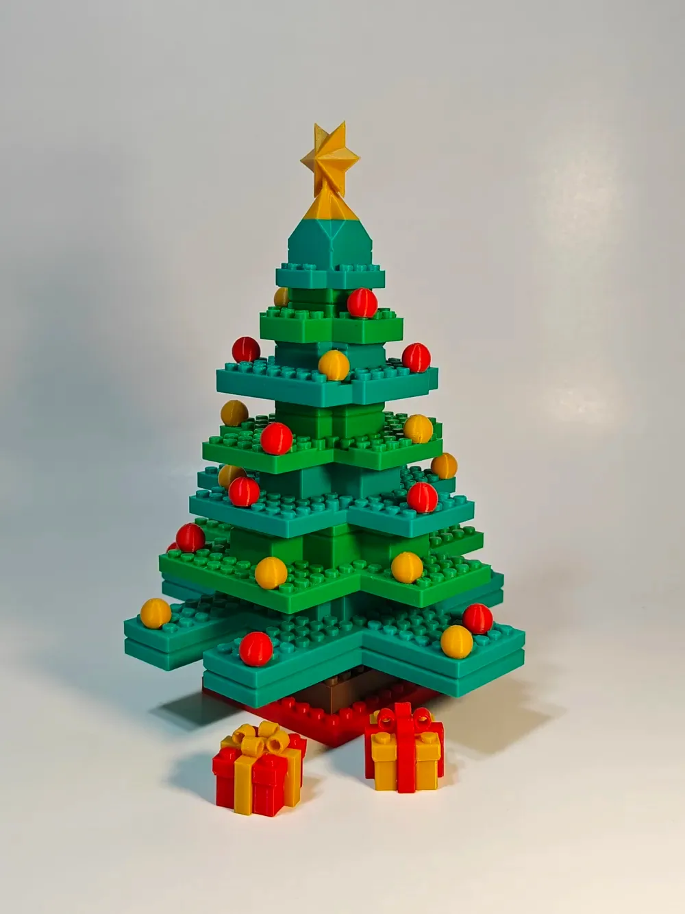 Árbol de Navidad de ladrillo (muy detallado + sin AMS), vista 2