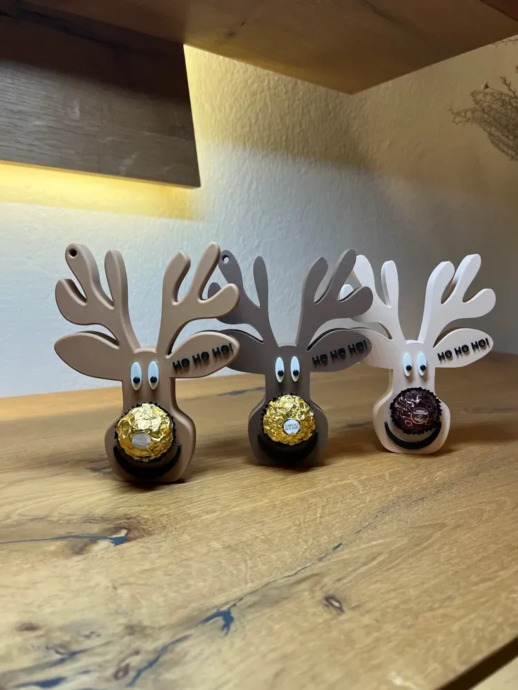 Cabeza de reno para nariz de Ferrero Rocher // ¡Ho Ho Ho!,it, vista 2