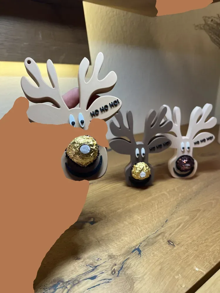 Cabeza de reno para nariz de Ferrero Rocher // ¡Ho Ho Ho!,it, vista 3