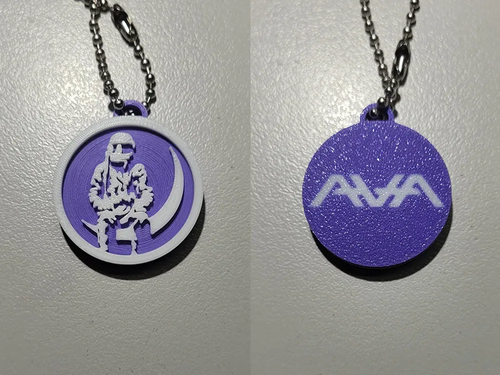 Llavero de doble cara Angels and Airwaves Moon Man, vista 1