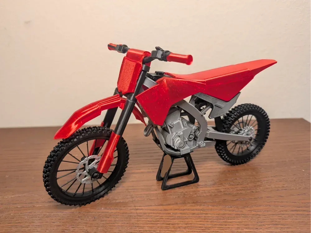 Mini moto de cross a escala Honda CRF250R, vista 1
