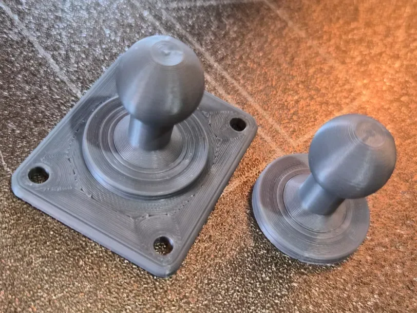 Soporte de bola reforzado de 15, 17, 20 mm, AMPS 30×38 mm, vista 1