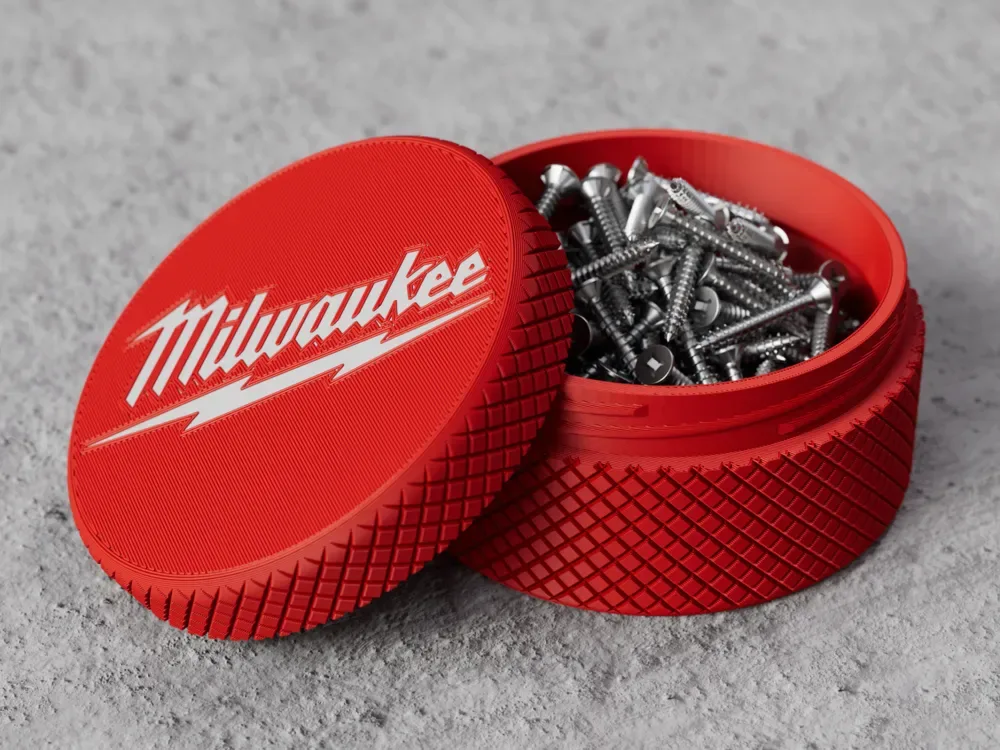 Contenedor Milwaukee para impresión 3D, vista 1
