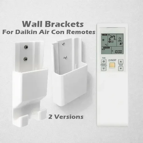 Soporte para control remoto de CA Daikin con ganchos para impresión 3D, vista 2