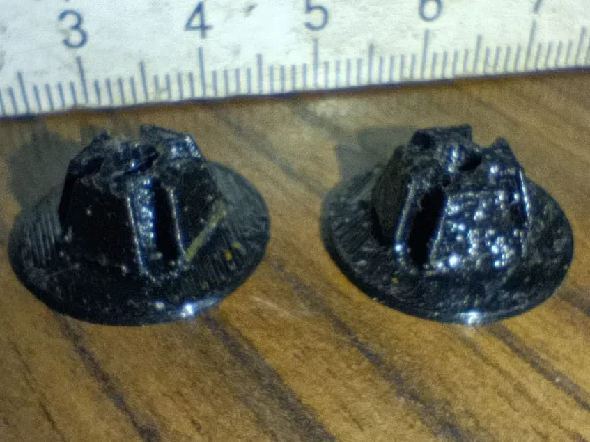 Tuerca de clip Audi y VW para impresión 3D, vista 1