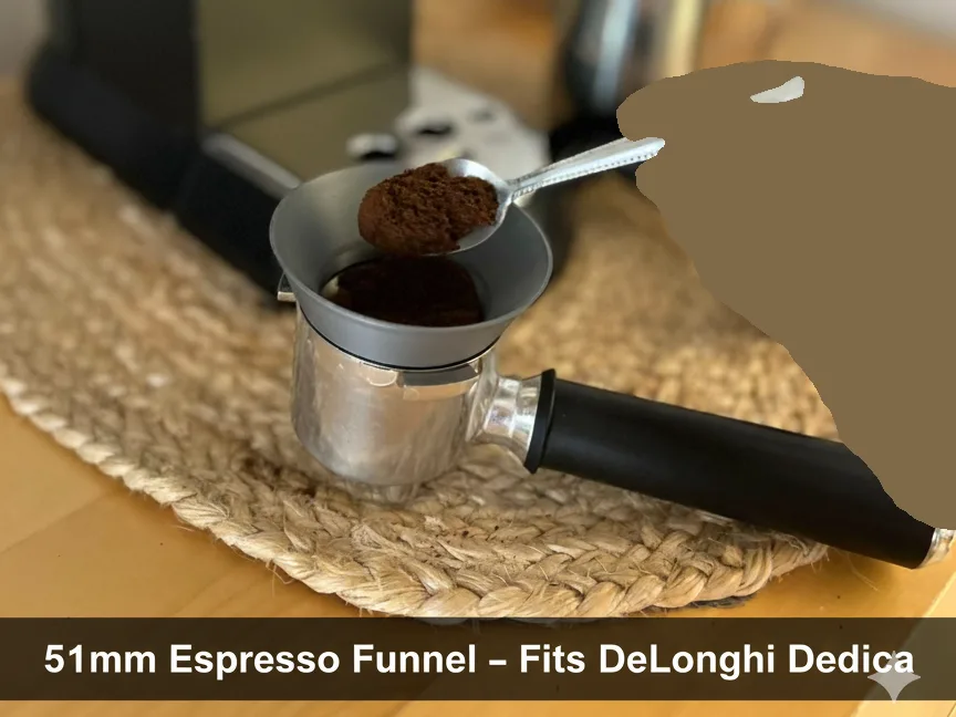 Portafiltro de embudo de espresso de 51 mm – DeLonghi Dedica para impresión 3D, vista 1