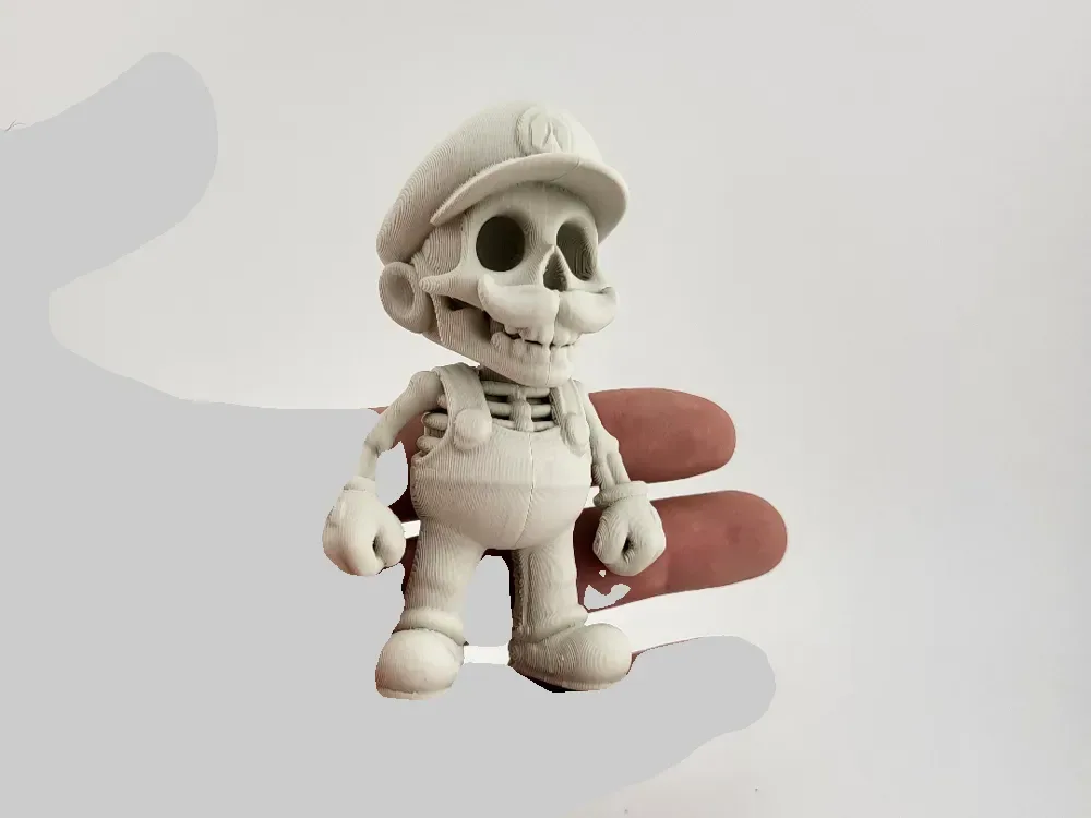 Figura Imprimible 3D de Super Mario Esqueleto de Nintendo, vista 1