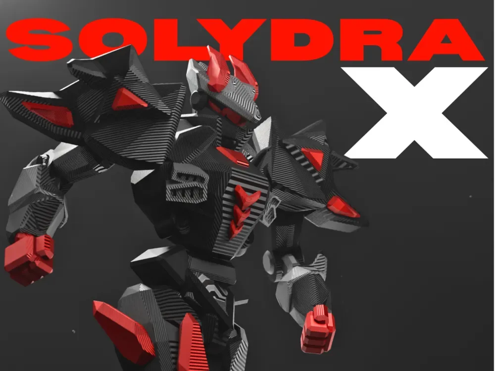 SOLYDRA-X [Imprimir en el lugar] Mec articulado, vista 1