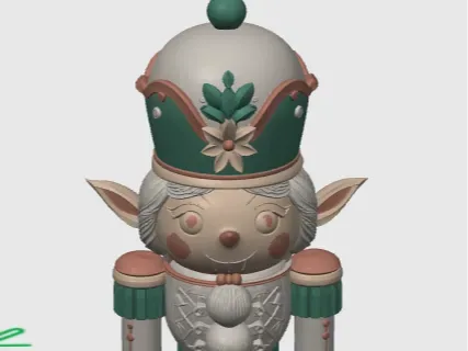 Minifigura Elfin Cascanueces, vista 1