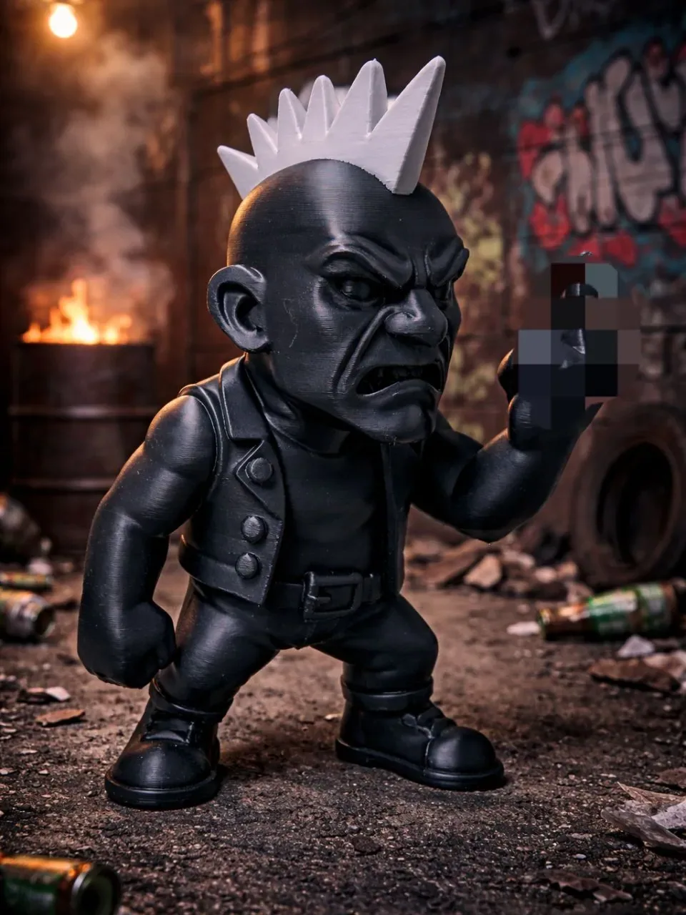 Punk enojado, vista 3