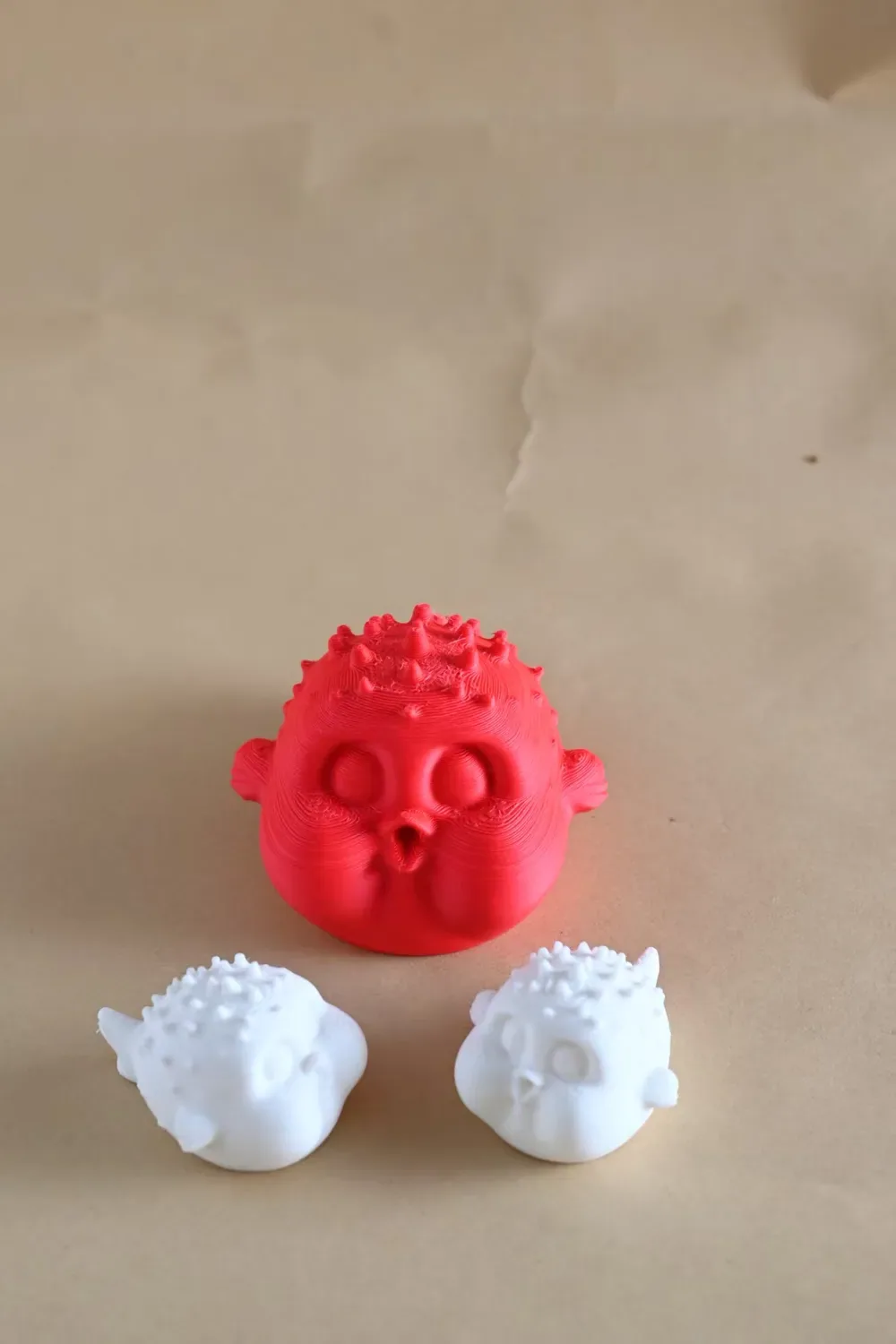 Pez globoPequeño pez globo enojado, vista 3