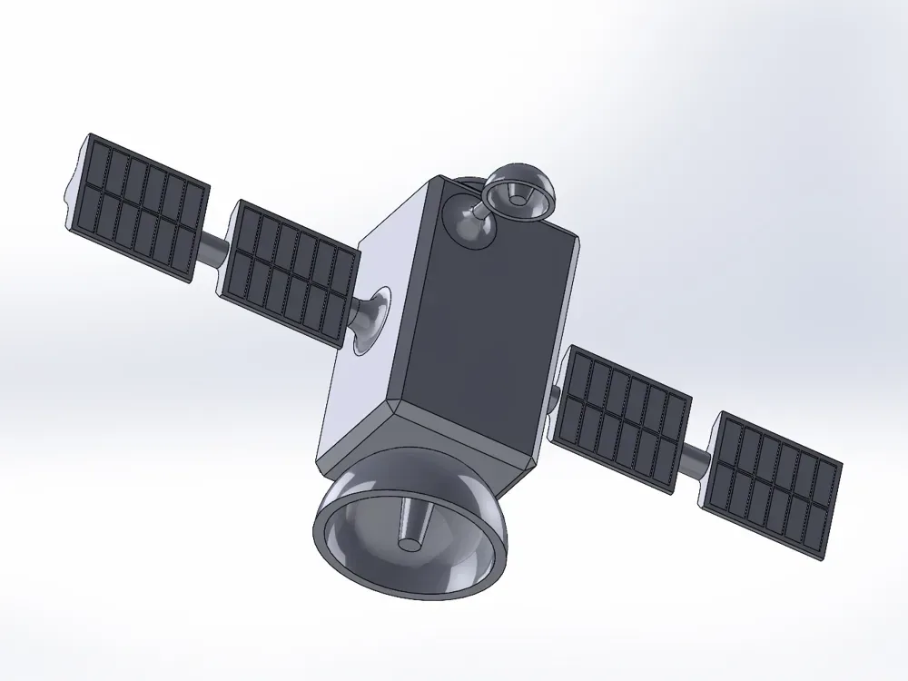 Satélite en miniatura, vista 1