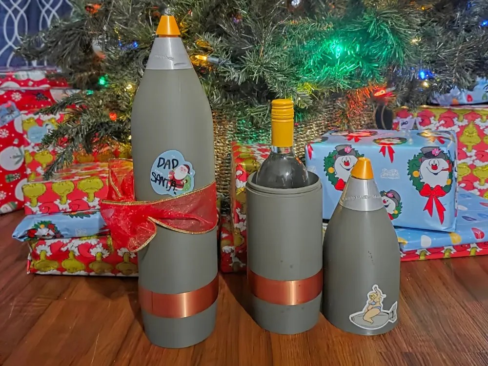 Búnker de botella HE de 105 mm con espoleta antiestrés PD, vista 1