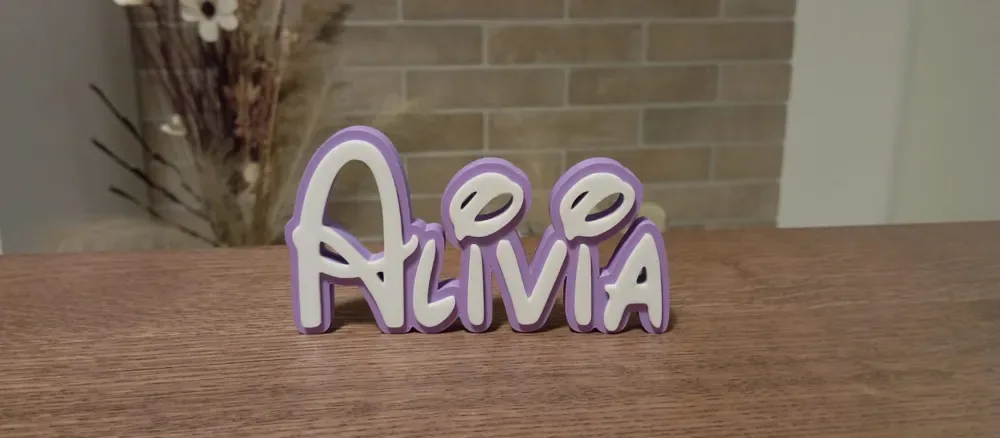Disney Name Sign Alivia, vista 2