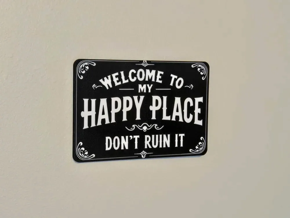 Bienvenido a My Happy Place ~ Signo divertido, vista 2