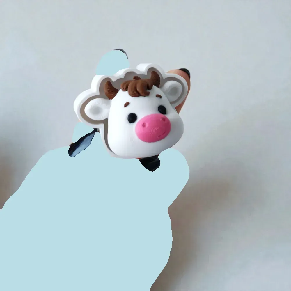 Lindo clicker de vaca, vista 2