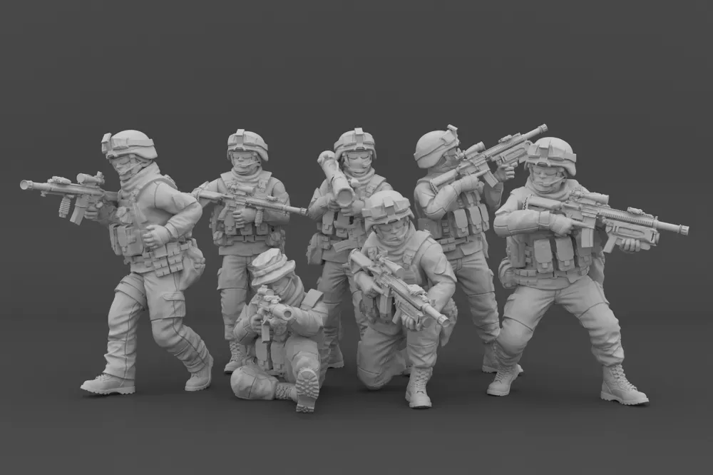 Figura de soldado de las fuerzas especiales, vista 2