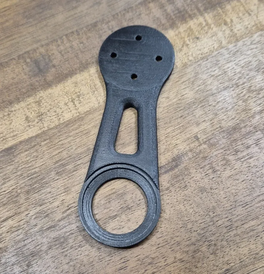 Soporte para ordenador de bicicleta para conector universal para impresión 3D, vista 3