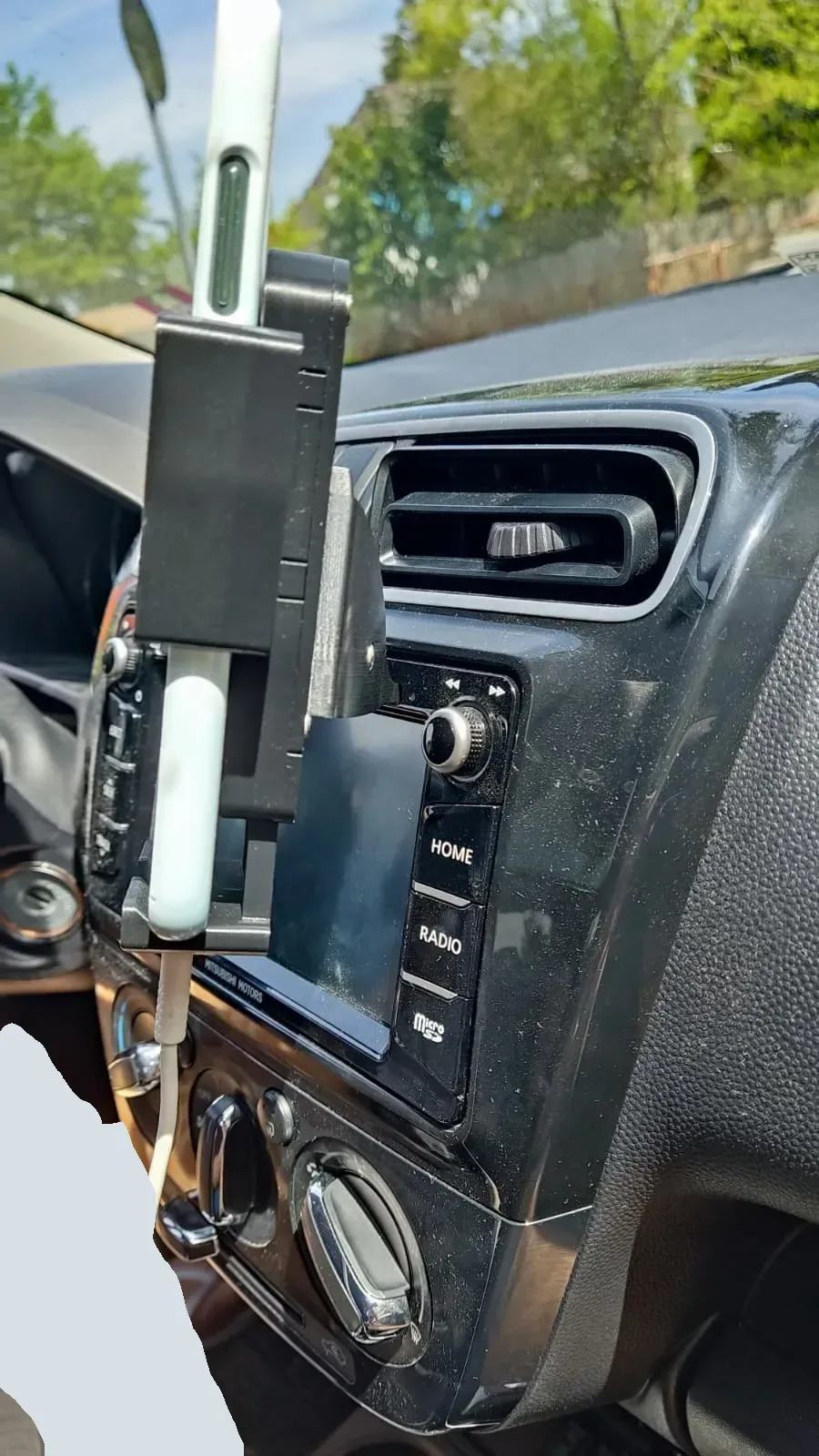 Soporte para smartphone con ranura para CD - Soporte para teléfono para coche para impresión 3D, vista 3