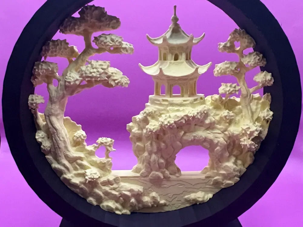 Diorama de arte de corcho, vista 1