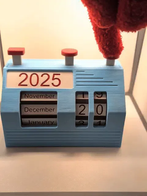 Calendario mecánico, vista 2
