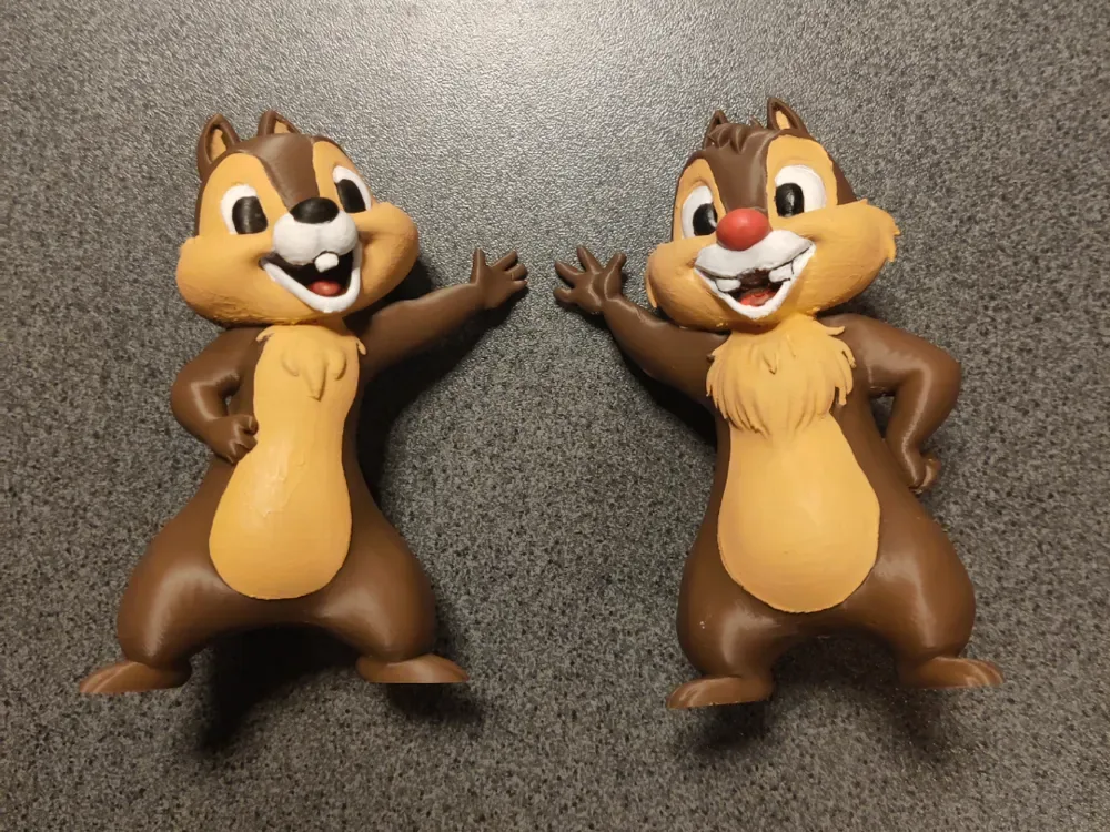 Chip y Dale, un color, vista 1