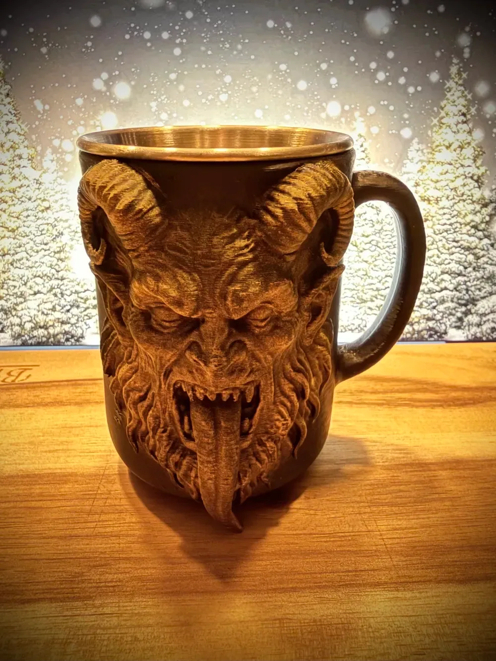 Taza Krampus con inserto para taza, vista 2