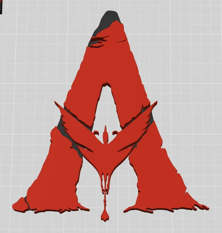 Avatar 3 Fuego y Ceniza Logo Una letra, vista 3