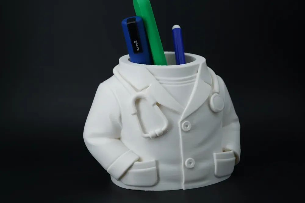 Doctor Pen Holder / Organizador de escritorio - Bata de laboratorio, vista 3