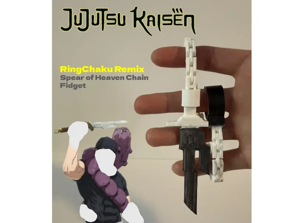 Fidget de cadena de lanza del cielo, vista 1