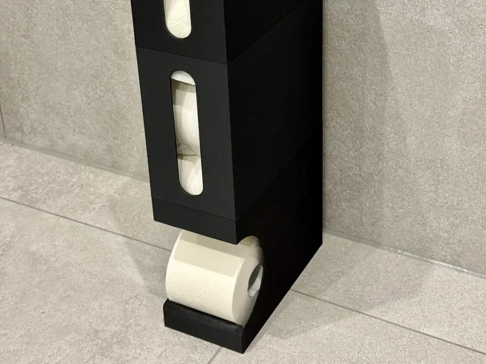 Dispensador de Papel Higiénico Apilable Simple MAX para impresión 3D, vista 1