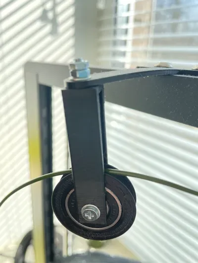 guía de filamentos Creality Ender 3v3 SE para impresión 3D, vista 3