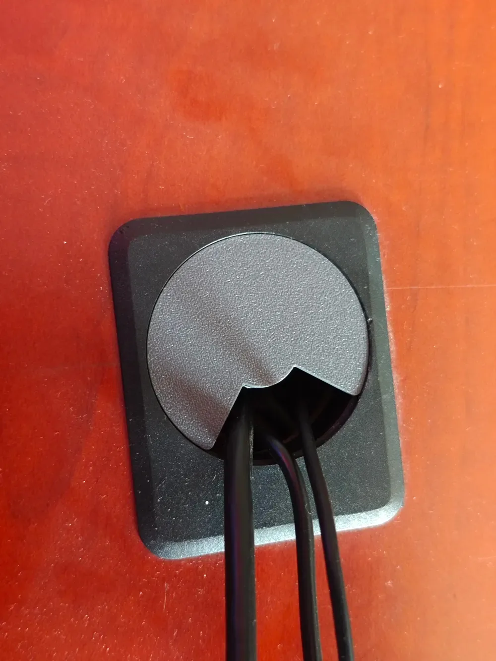 Pasacables para escritorio de oficina y computadora para impresión 3D, vista 2