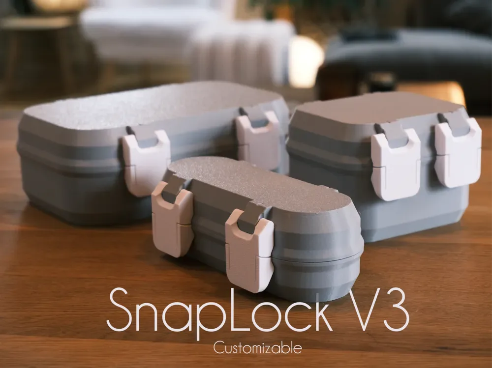 SnapLock V3 para impresión 3D, vista 1