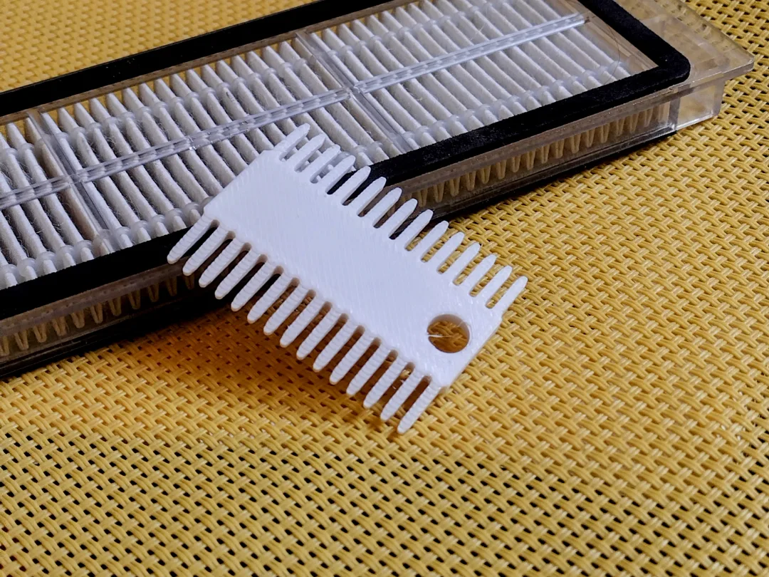 Herramienta de limpieza de filtro Roborock de doble cara (HEPA, S5) para impresión 3D, vista 1