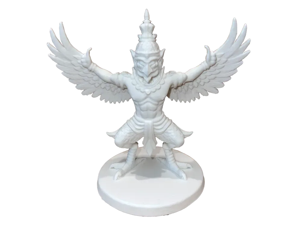 Modelo de estatuilla de Garuda.,pl, vista 3