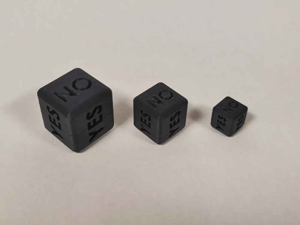 Dados de decisión SÍ/NO suaves | Conjunto redondeado V2, vista 2
