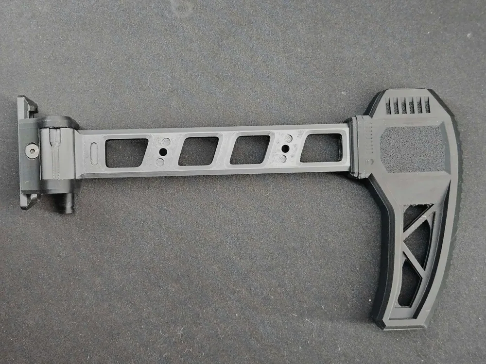 Culata plegable fija Airsoft de pórtico personalizada, vista 3