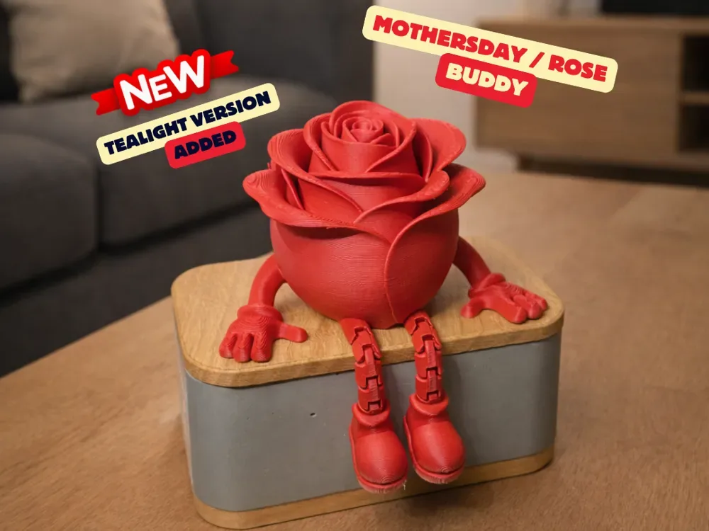 DÍA DE LA MADRE / ROSE BUDDY ARTICULADA / REGALO, vista 1