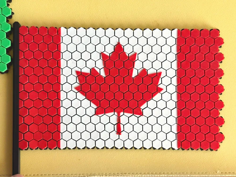 Banderas del mundo estilo tela FlexWeave (v2.0), vista 2