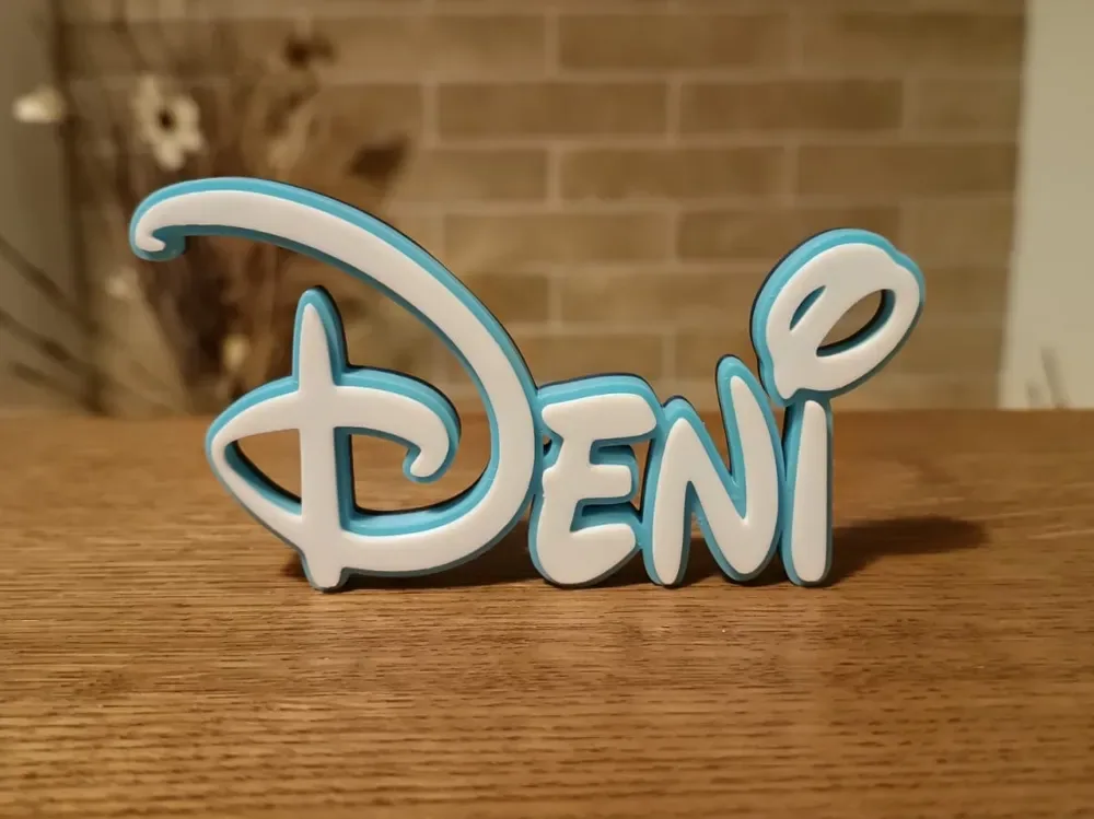 Etiqueta Deni Nombre Disney, vista 1