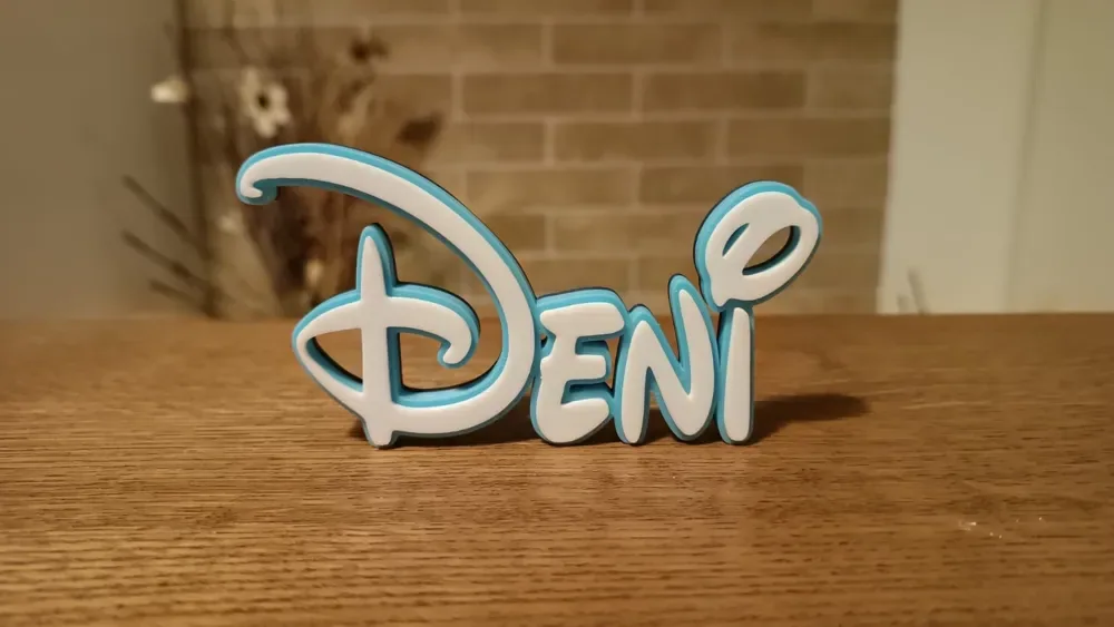 Etiqueta Deni Nombre Disney, vista 2