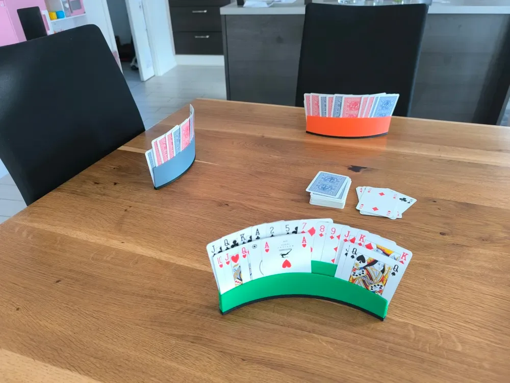 Titular de naipes definitivo para impresión 3D, vista 3