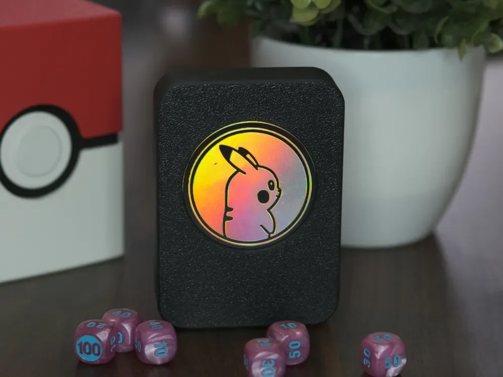 Caja de dados Pokemon TCG - Moneda gigante para impresión 3D, vista 1
