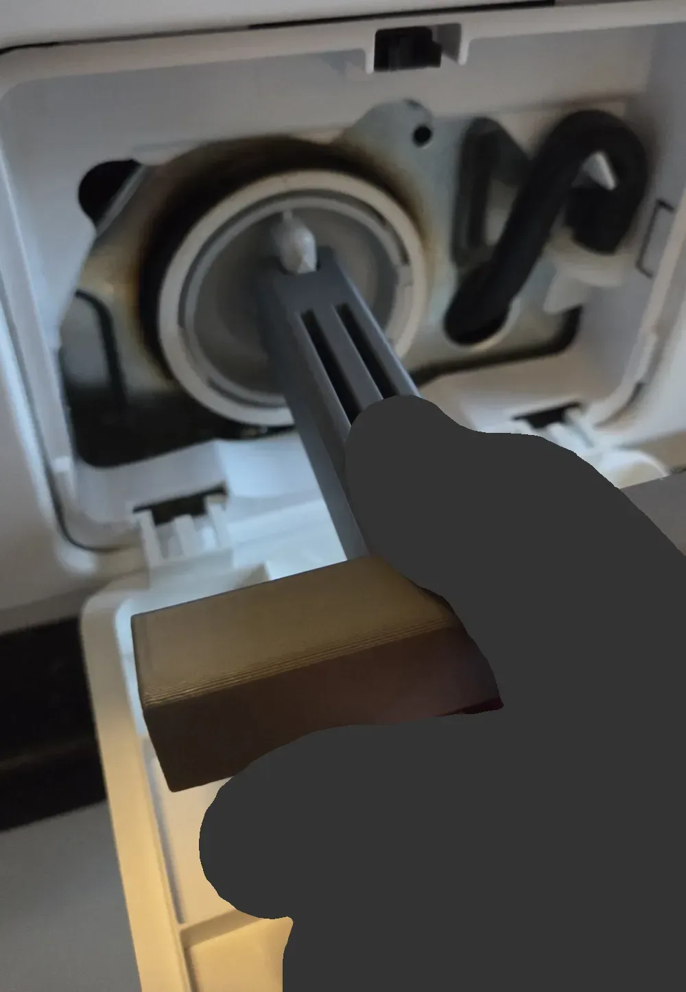 Herramienta para tapa de filtro de bomba de drenaje Samsung para impresión 3D, vista 2