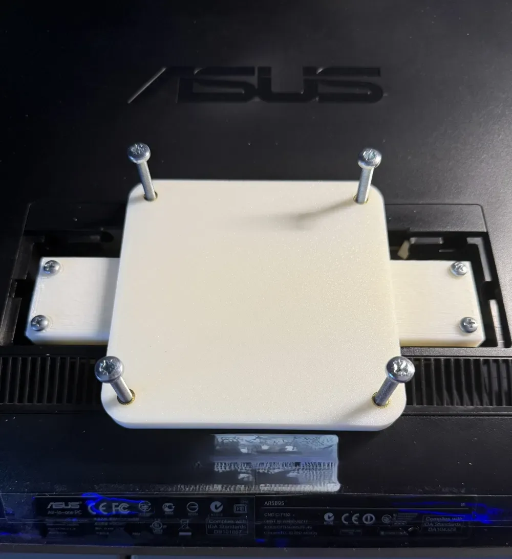 Adaptador ASUS ET-2410INTS VESA 100x100 para impresión 3D, vista 2