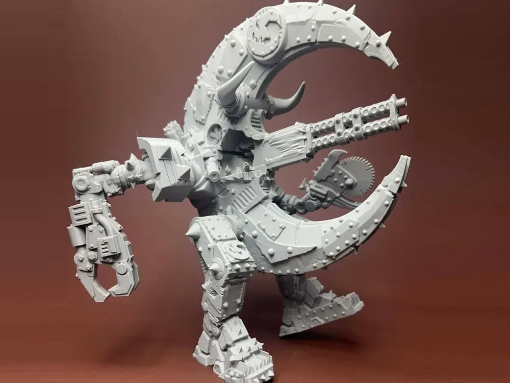Bad Moons Stompa proxy Walker Orkos WH40k, vista 1