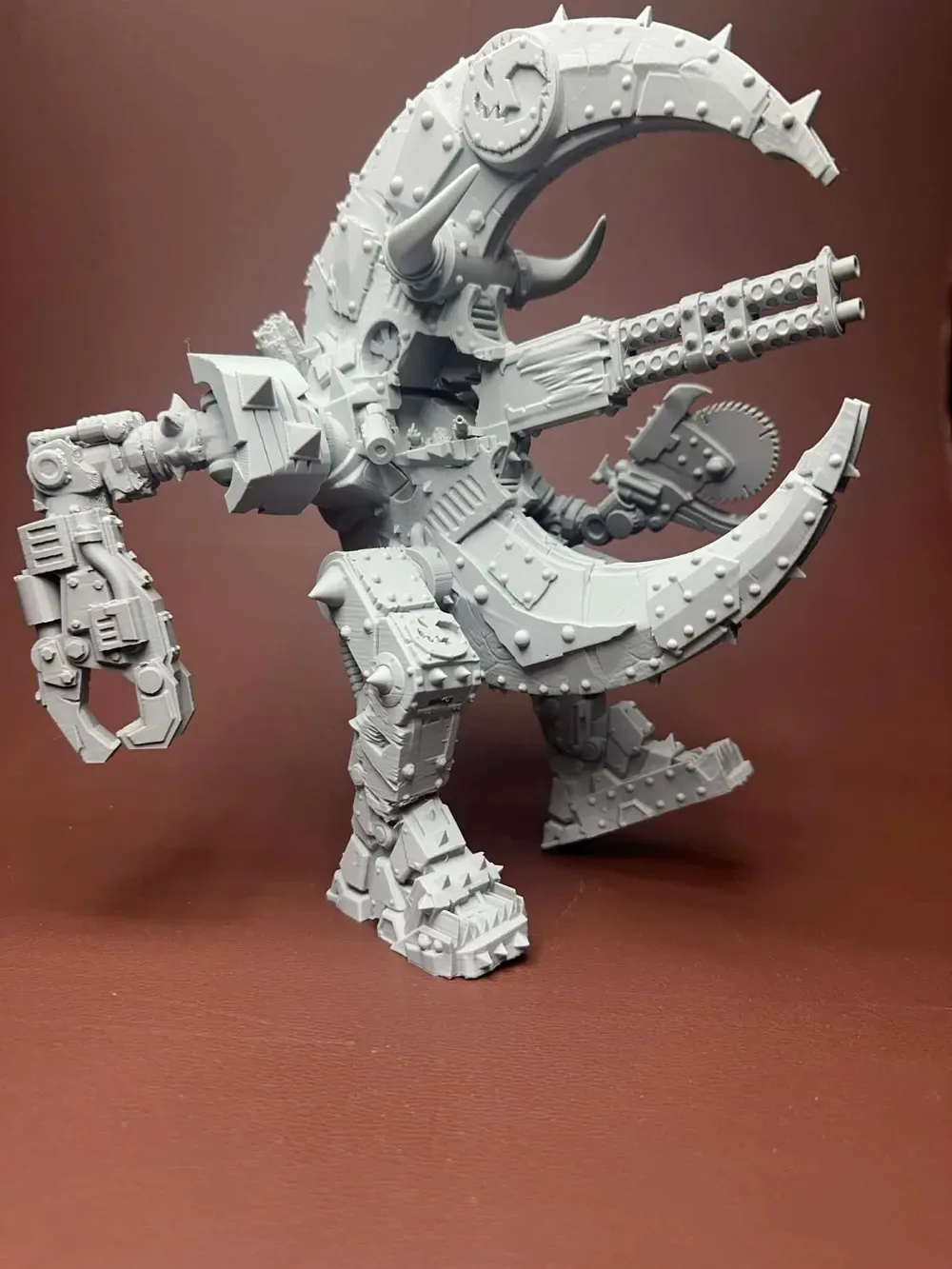 Bad Moons Stompa proxy Walker Orkos WH40k, vista 2
